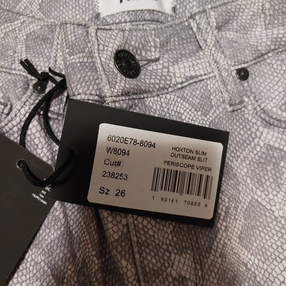 Paige  hoxton slim ouseam slit jeans bnwt size 26 - Picture 10 of 11